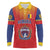 Custom Romania Volleyball Long Sleeve Polo Shirt Sporty Style