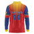 Custom Romania Volleyball Long Sleeve Polo Shirt Sporty Style