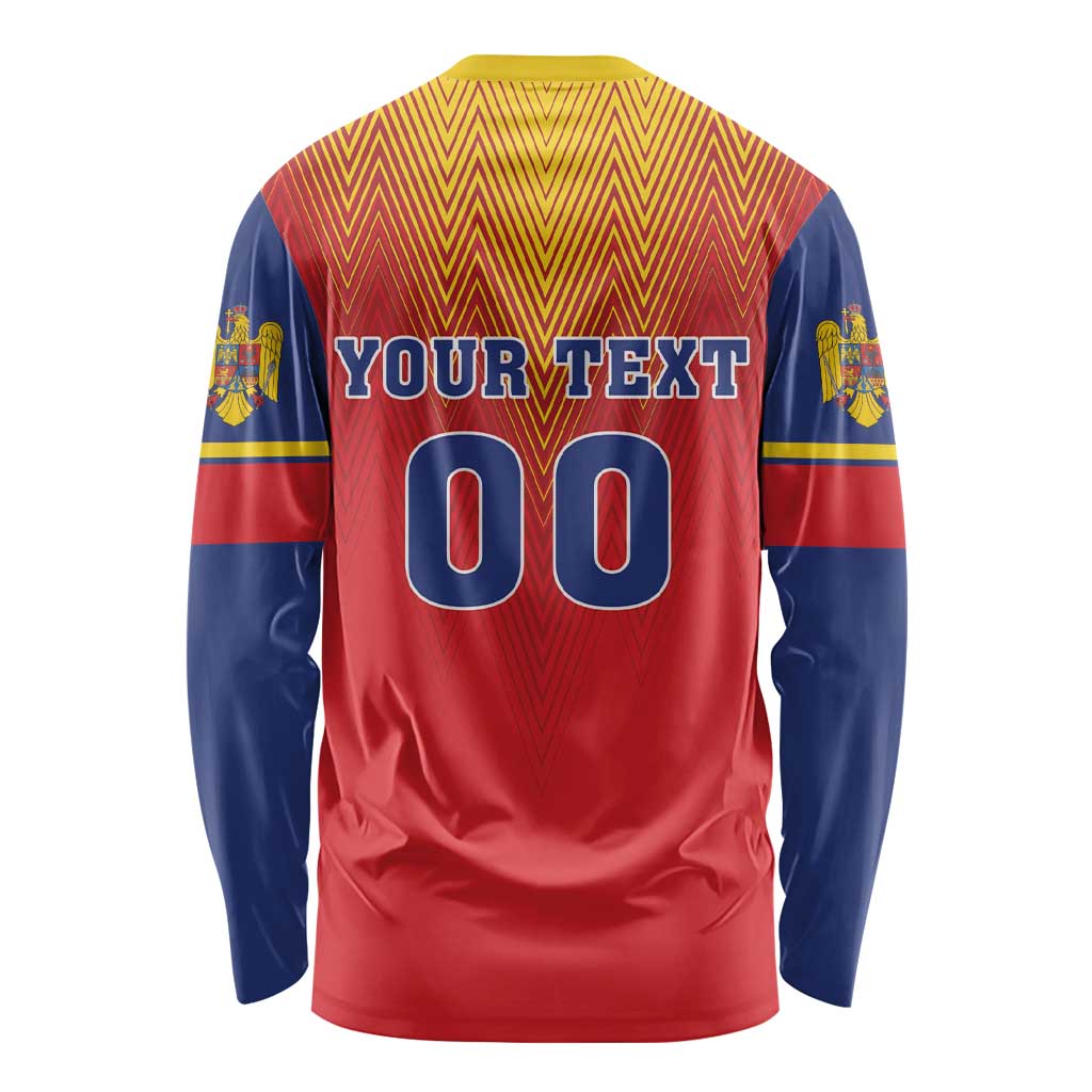 Custom Romania Volleyball Long Sleeve Shirt Sporty Style