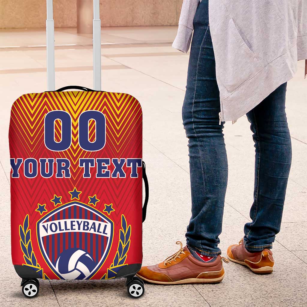 Custom Romania Volleyball Luggage Cover Sporty Style