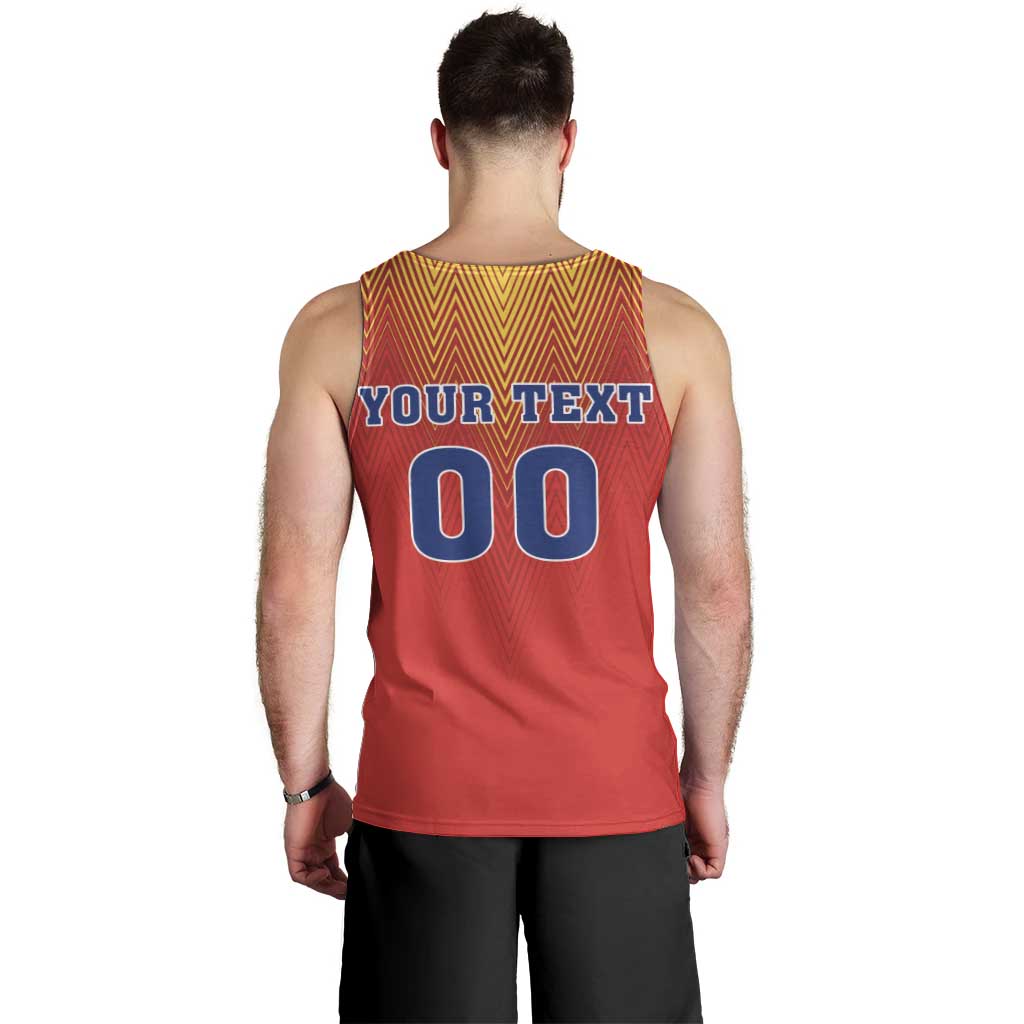 Custom Romania Volleyball Men Tank Top Sporty Style