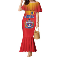 Custom Romania Volleyball Mermaid Dress Sporty Style