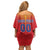 Custom Romania Volleyball Off Shoulder Short Dress Sporty Style