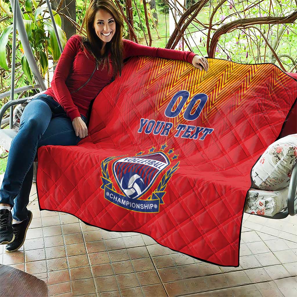 Custom Romania Volleyball Quilt Sporty Style