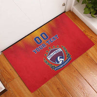 Custom Romania Volleyball Rubber Doormat Sporty Style