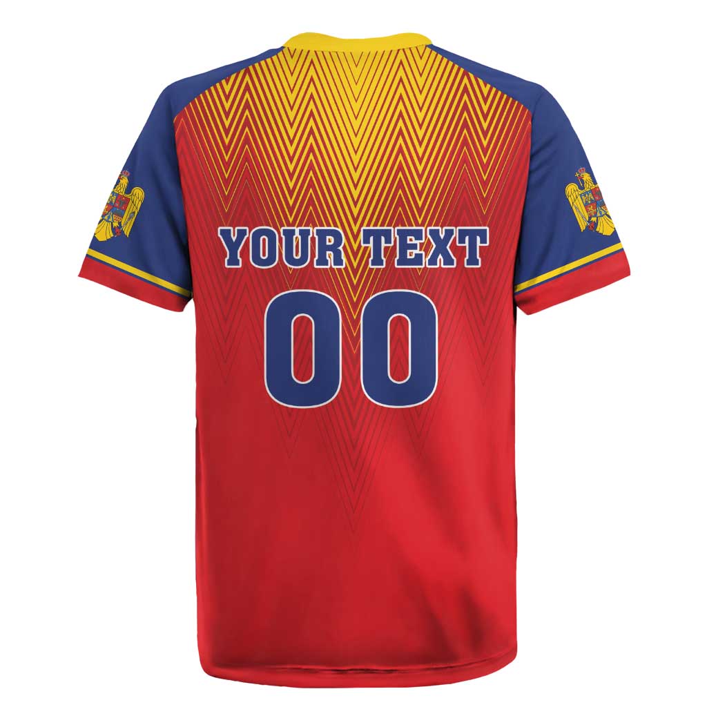 Custom Romania Volleyball Rugby Jersey Sporty Style