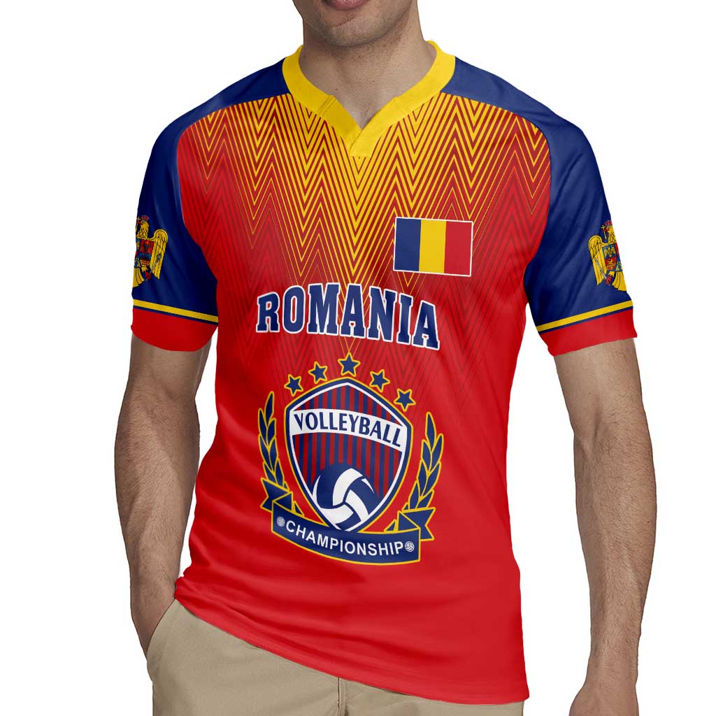 Custom Romania Volleyball Rugby Jersey Sporty Style