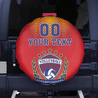 Custom Romania Volleyball Spare Tire Cover Sporty Style