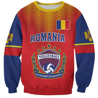 Custom Romania Volleyball Sweatshirt Sporty Style