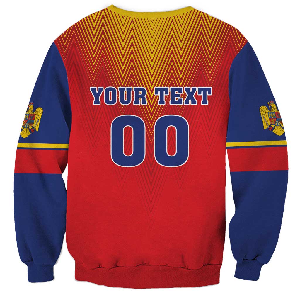 Custom Romania Volleyball Sweatshirt Sporty Style
