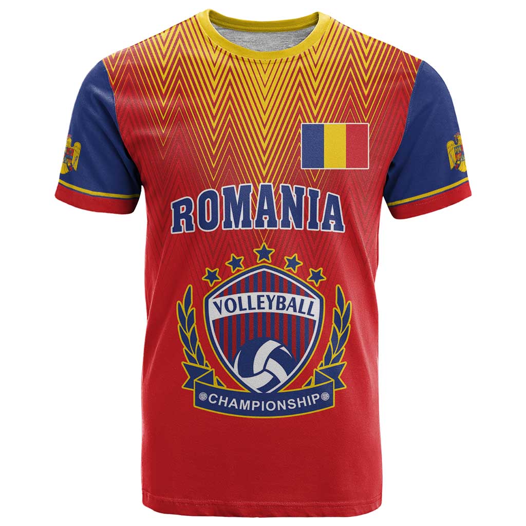 Custom Romania Volleyball T Shirt Sporty Style