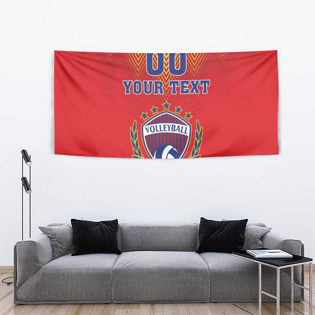 Custom Romania Volleyball Tapestry Sporty Style