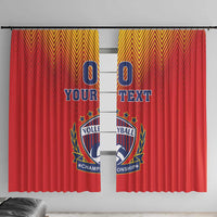 Custom Romania Volleyball Window Curtain Sporty Style