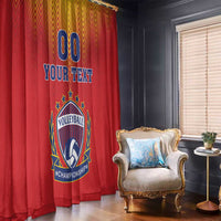Custom Romania Volleyball Window Curtain Sporty Style
