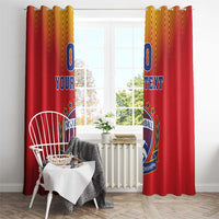 Custom Romania Volleyball Window Curtain Sporty Style