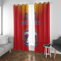 Custom Romania Volleyball Window Curtain Sporty Style