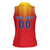 Custom Romania Volleyball Women Sleeveless Polo Shirt Sporty Style
