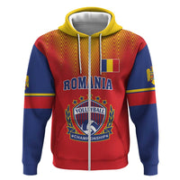 Custom Romania Volleyball Zip Hoodie Sporty Style