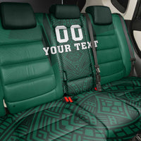 Custom Mexico Football Back Car Seat Cover El Tricolor Go Champions Aztec Pattern