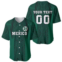Custom Mexico Football Baseball Jersey El Tricolor Go Champions Aztec Pattern
