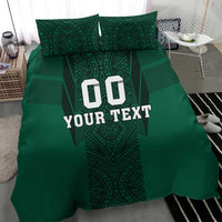 Custom Mexico Football Bedding Set El Tricolor Go Champions Aztec Pattern