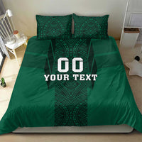 Custom Mexico Football Bedding Set El Tricolor Go Champions Aztec Pattern