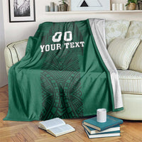 Custom Mexico Football Blanket El Tricolor Go Champions Aztec Pattern