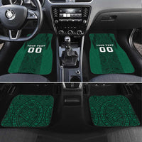 Custom Mexico Football Car Mats El Tricolor Go Champions Aztec Pattern