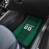 Custom Mexico Football Car Mats El Tricolor Go Champions Aztec Pattern