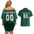 Custom Mexico Football Couples Matching Off Shoulder Short Dress and Hawaiian Shirt El Tricolor Go Champions Aztec Pattern