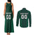 Custom Mexico Football Couples Matching Tank Maxi Dress and Long Sleeve Button Shirt El Tricolor Go Champions Aztec Pattern