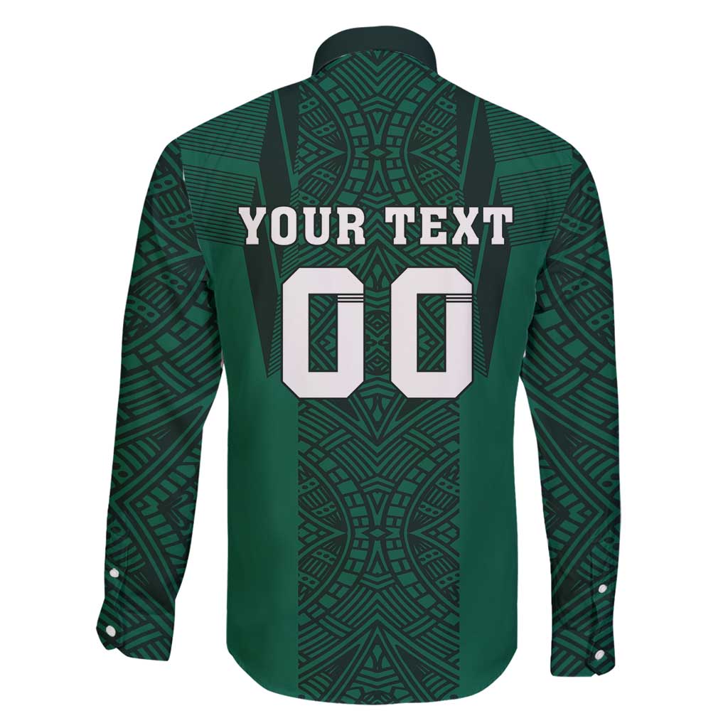 Custom Mexico Football Family Matching Long Sleeve Bodycon Dress and Hawaiian Shirt El Tricolor Go Champions Aztec Pattern