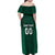 Custom Mexico Football Family Matching Off Shoulder Maxi Dress and Hawaiian Shirt El Tricolor Go Champions Aztec Pattern