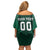 Custom Mexico Football Family Matching Off Shoulder Short Dress and Hawaiian Shirt El Tricolor Go Champions Aztec Pattern