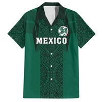 Custom Mexico Football Family Matching Puletasi and Hawaiian Shirt El Tricolor Go Champions Aztec Pattern