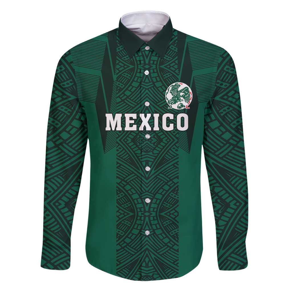 Custom Mexico Football Family Matching Puletasi and Hawaiian Shirt El Tricolor Go Champions Aztec Pattern