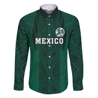 Custom Mexico Football Family Matching Puletasi and Hawaiian Shirt El Tricolor Go Champions Aztec Pattern
