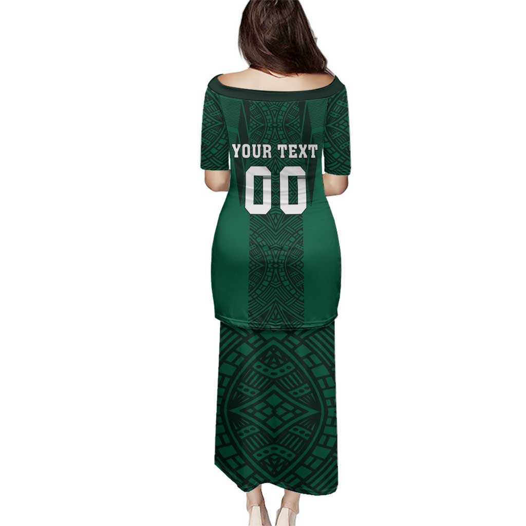 Custom Mexico Football Family Matching Puletasi and Hawaiian Shirt El Tricolor Go Champions Aztec Pattern