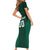 Custom Mexico Football Family Matching Short Sleeve Bodycon Dress and Hawaiian Shirt El Tricolor Go Champions Aztec Pattern