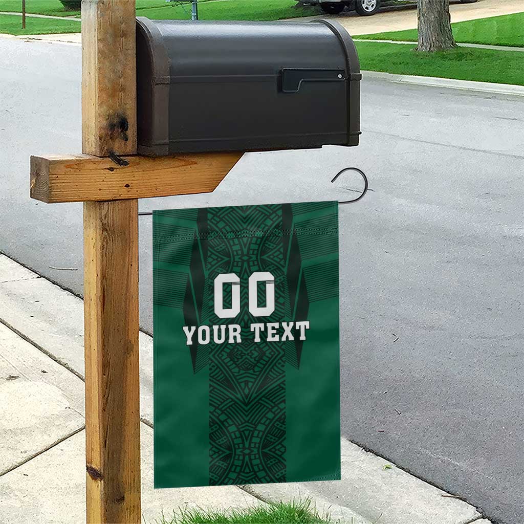 Custom Mexico Football Garden Flag El Tricolor Go Champions Aztec Pattern