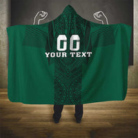 Custom Mexico Football Hooded Blanket El Tricolor Go Champions Aztec Pattern