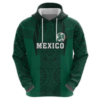 Custom Mexico Football Hoodie El Tricolor Go Champions Aztec Pattern