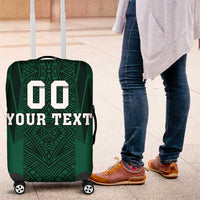 Custom Mexico Football Luggage Cover El Tricolor Go Champions Aztec Pattern