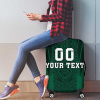 Custom Mexico Football Luggage Cover El Tricolor Go Champions Aztec Pattern