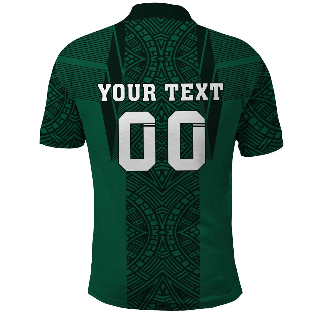 Custom Mexico Football Polo Shirt El Tricolor Go Champions Aztec Pattern