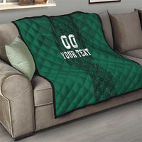 Custom Mexico Football Quilt El Tricolor Go Champions Aztec Pattern