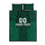 Custom Mexico Football Quilt Bed Set El Tricolor Go Champions Aztec Pattern