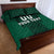 Custom Mexico Football Quilt Bed Set El Tricolor Go Champions Aztec Pattern