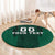 Custom Mexico Football Round Carpet El Tricolor Go Champions Aztec Pattern