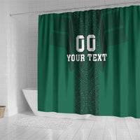 Custom Mexico Football Shower Curtain El Tricolor Go Champions Aztec Pattern